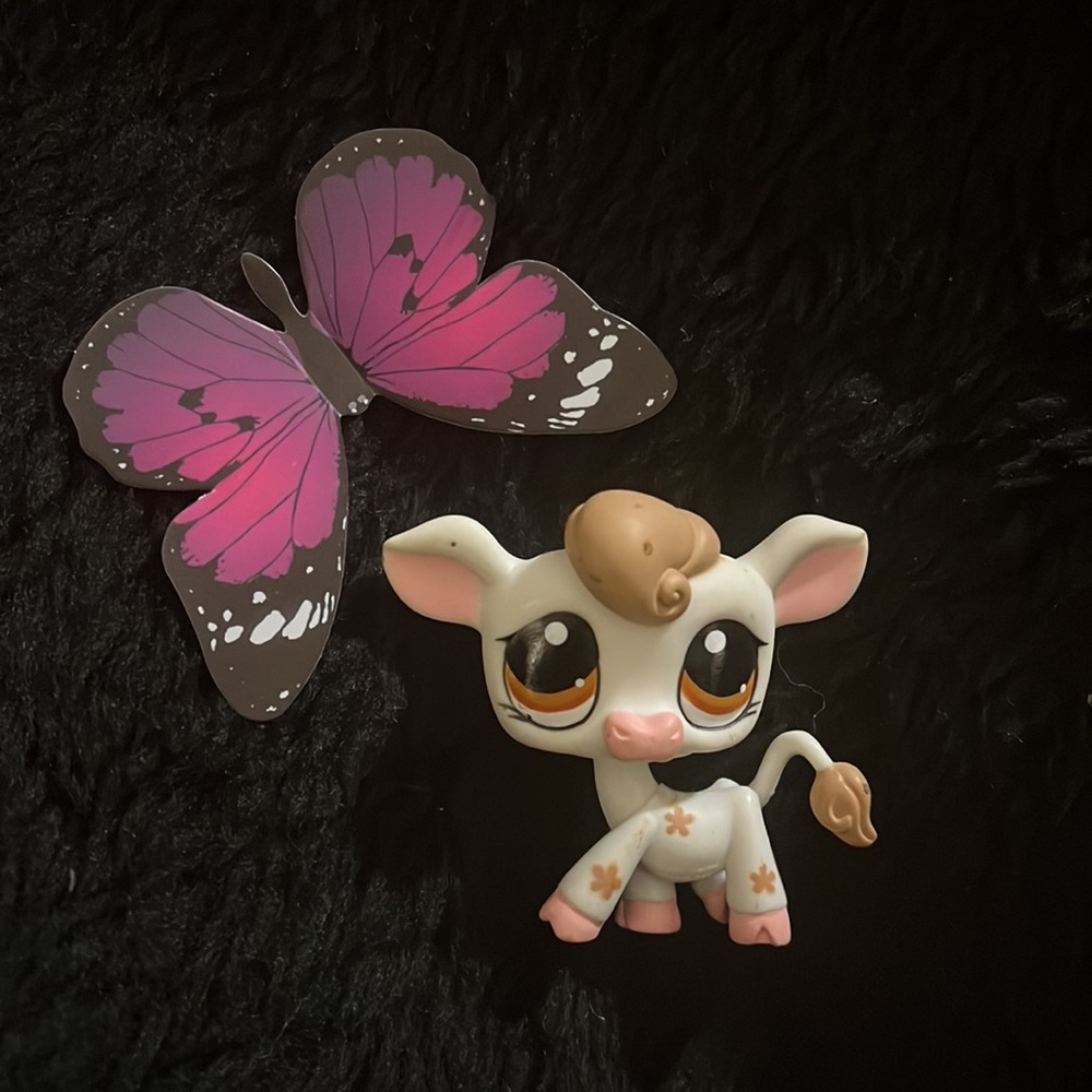LPS Weeble Wobbler Cow Toy - Picture 8 of 16